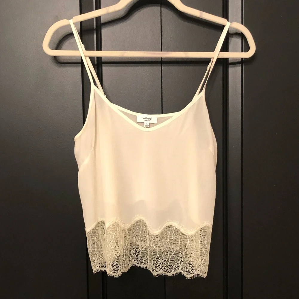 SOLD -Wilfred 100% Silk Top - Picture 2 of 10